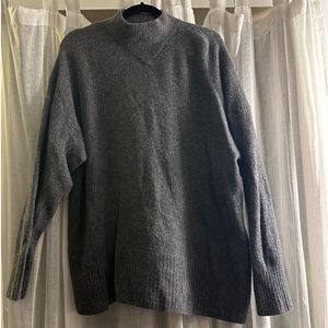 Everlane grey wool turtleneck sweater- size XL